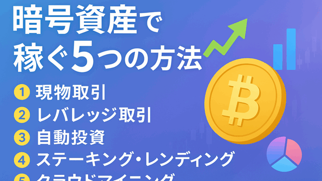 暗号資産で稼ぐ方法