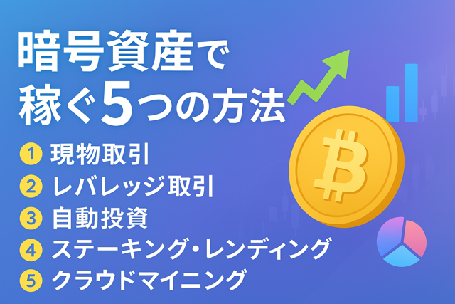 暗号資産で稼ぐ方法